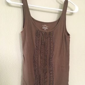 Tank top with ruffles